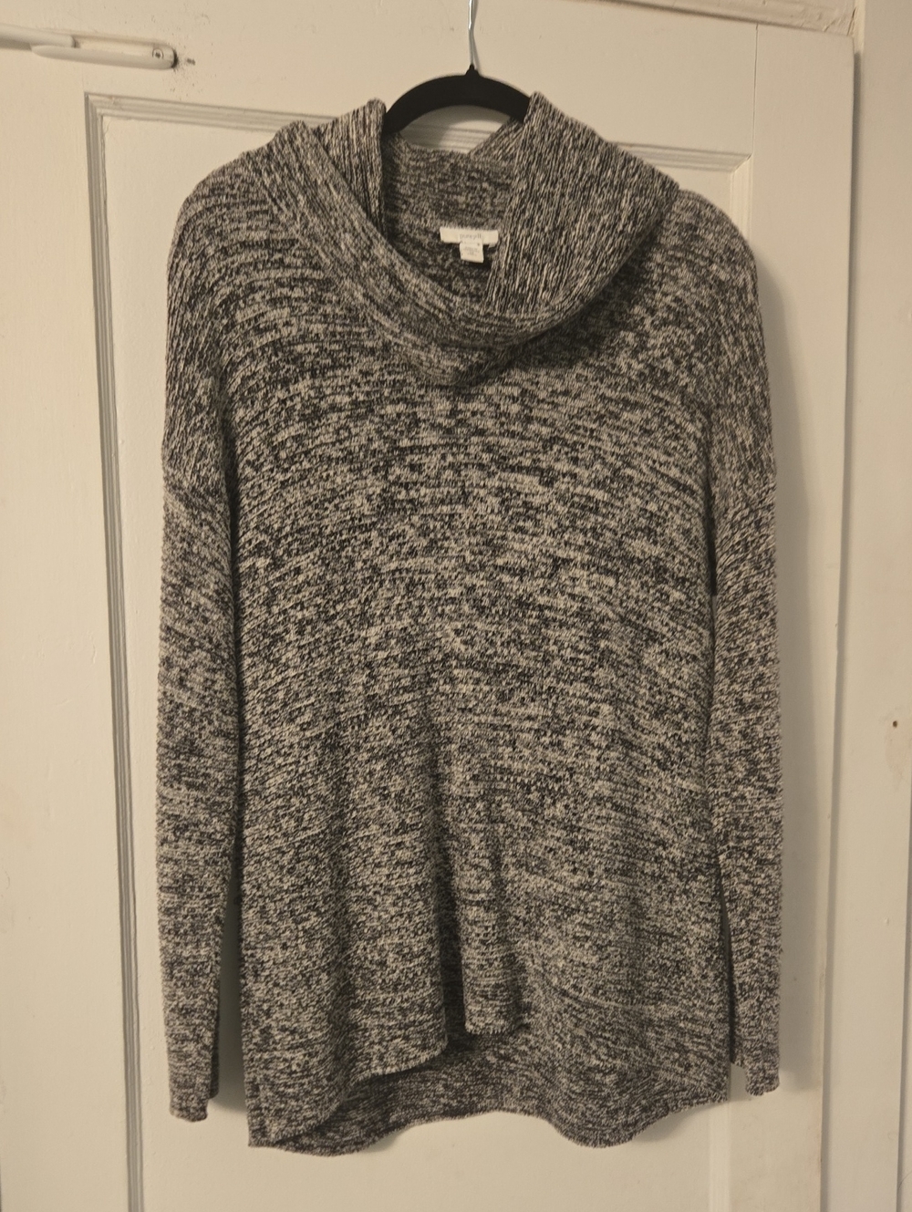 Marled Gray Cowl Neck Sweater Tunic